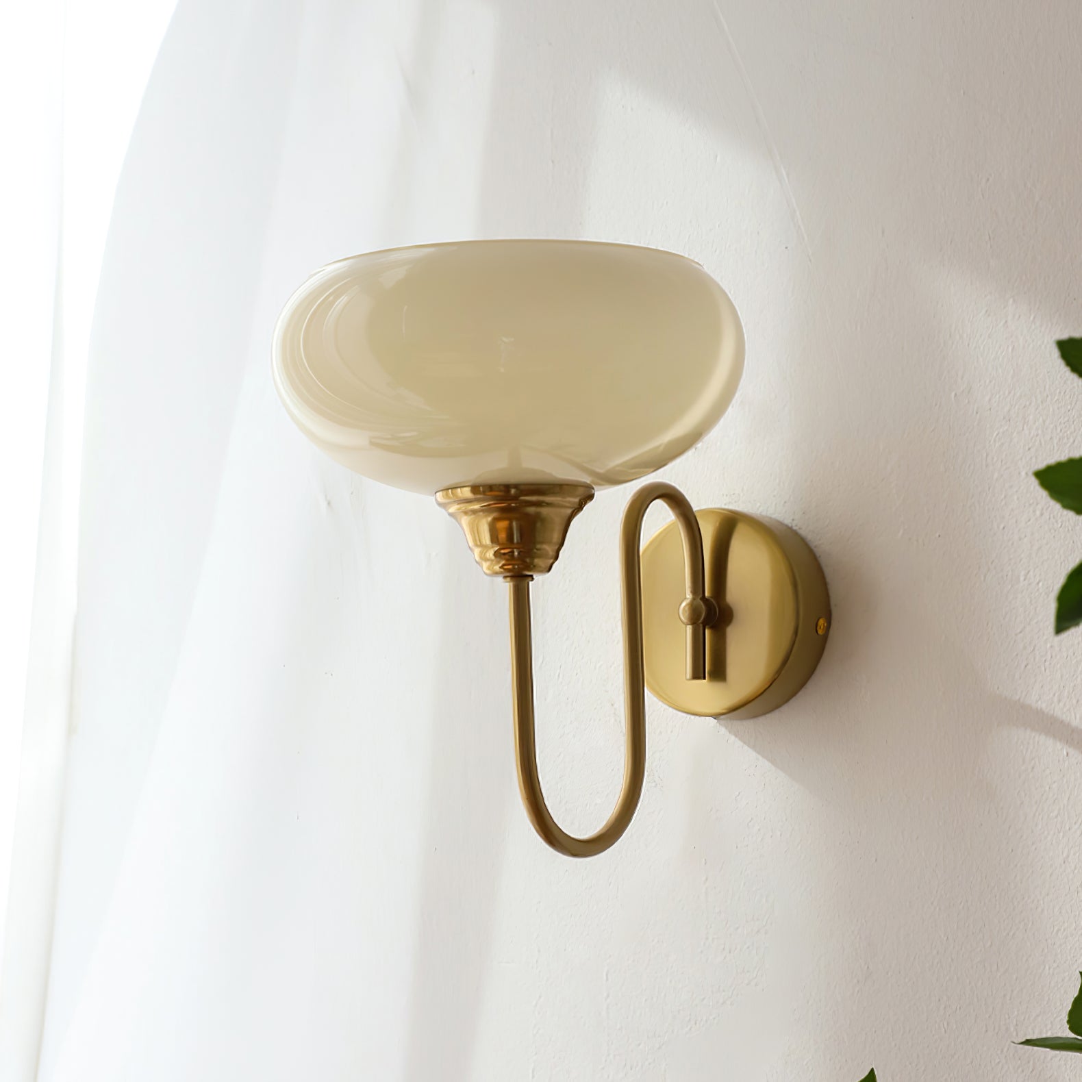 Ardell Art Deco Brass Wall Light