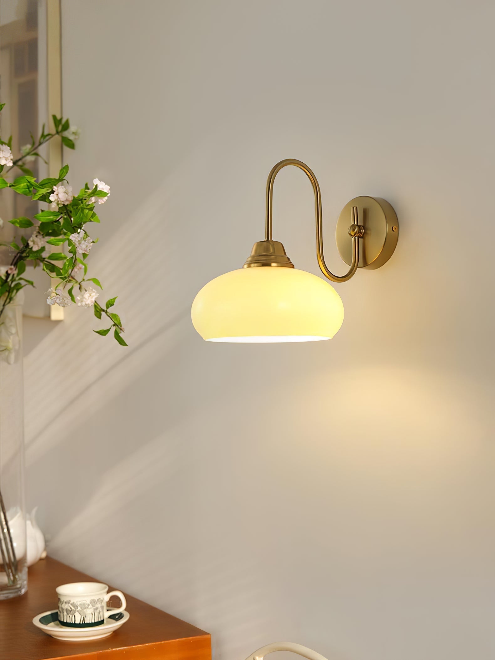 Ardell Art Deco Brass Wall Light