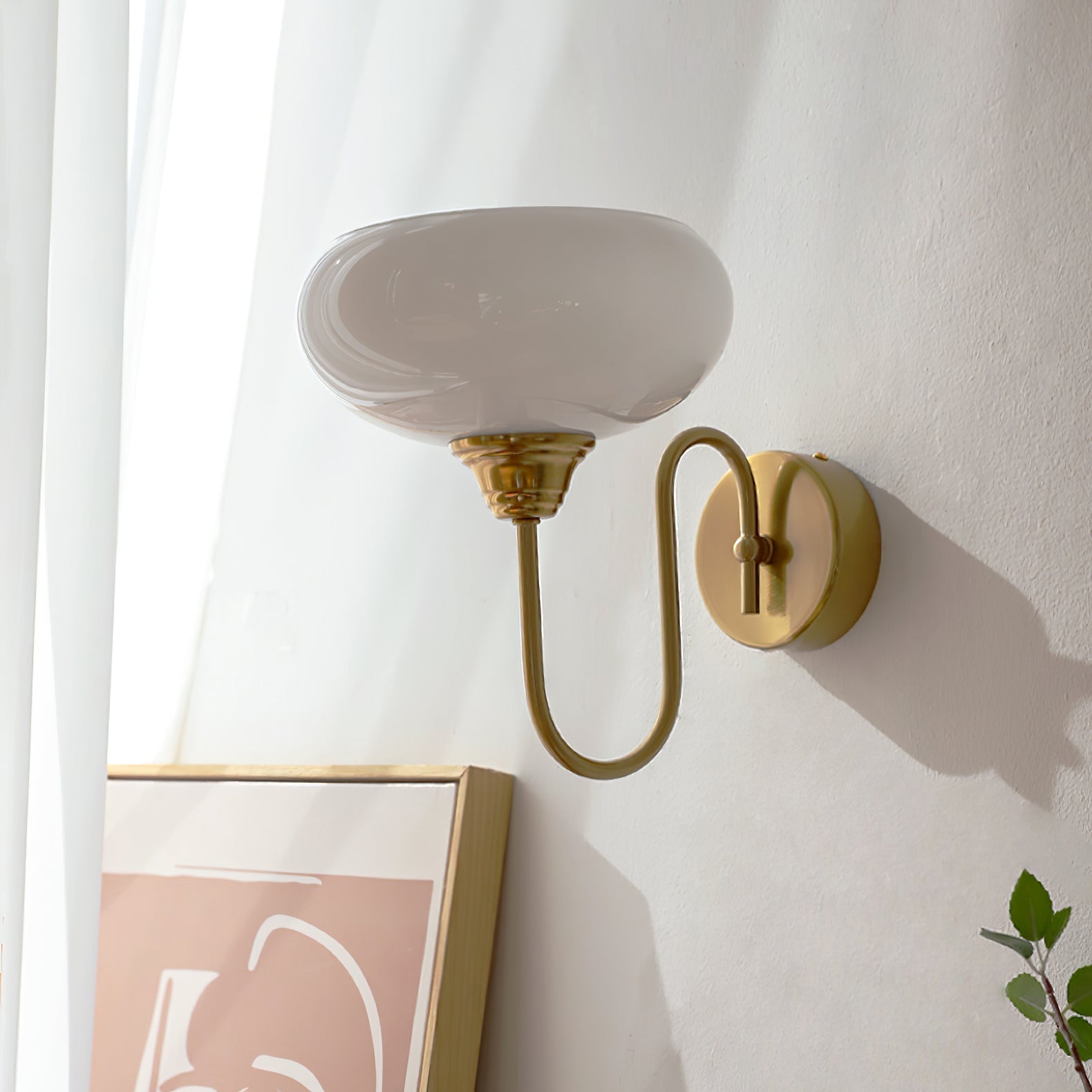 Ardell Art Deco Brass Wall Light