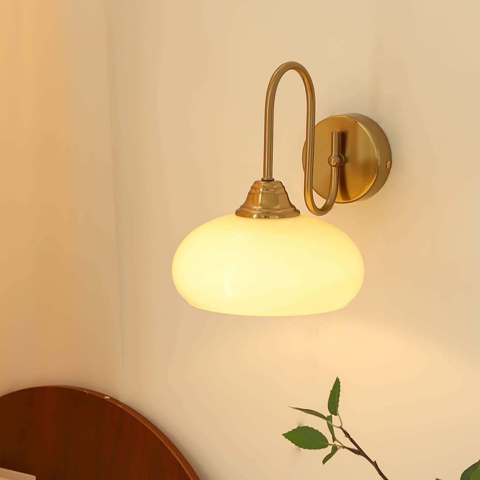 Ardell Art Deco Brass Wall Light