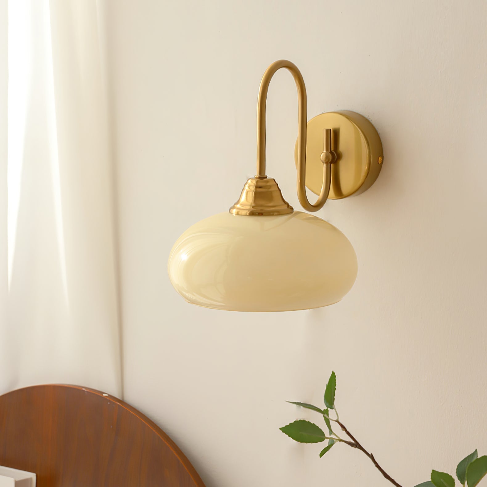 Ardell Art Deco Brass Wall Light