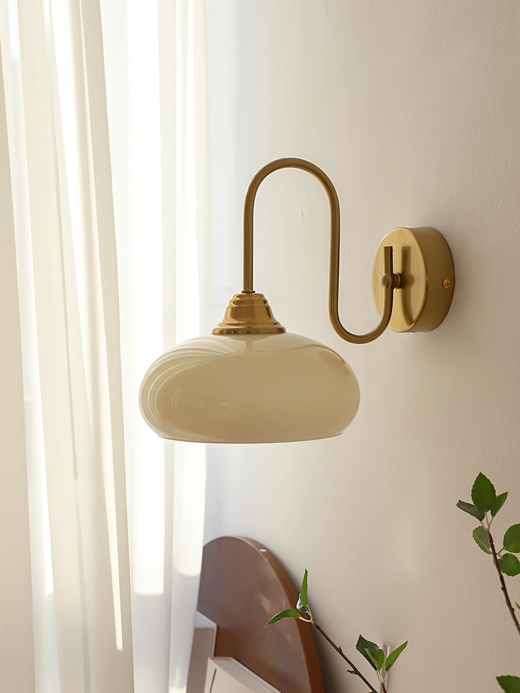 Ardell Art Deco Brass Wall Light