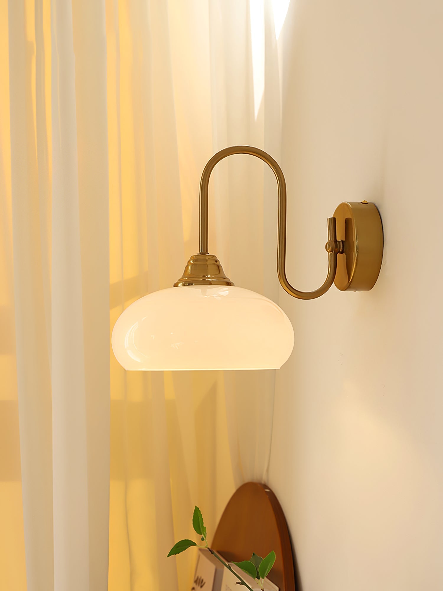 Ardell Art Deco Brass Wall Light