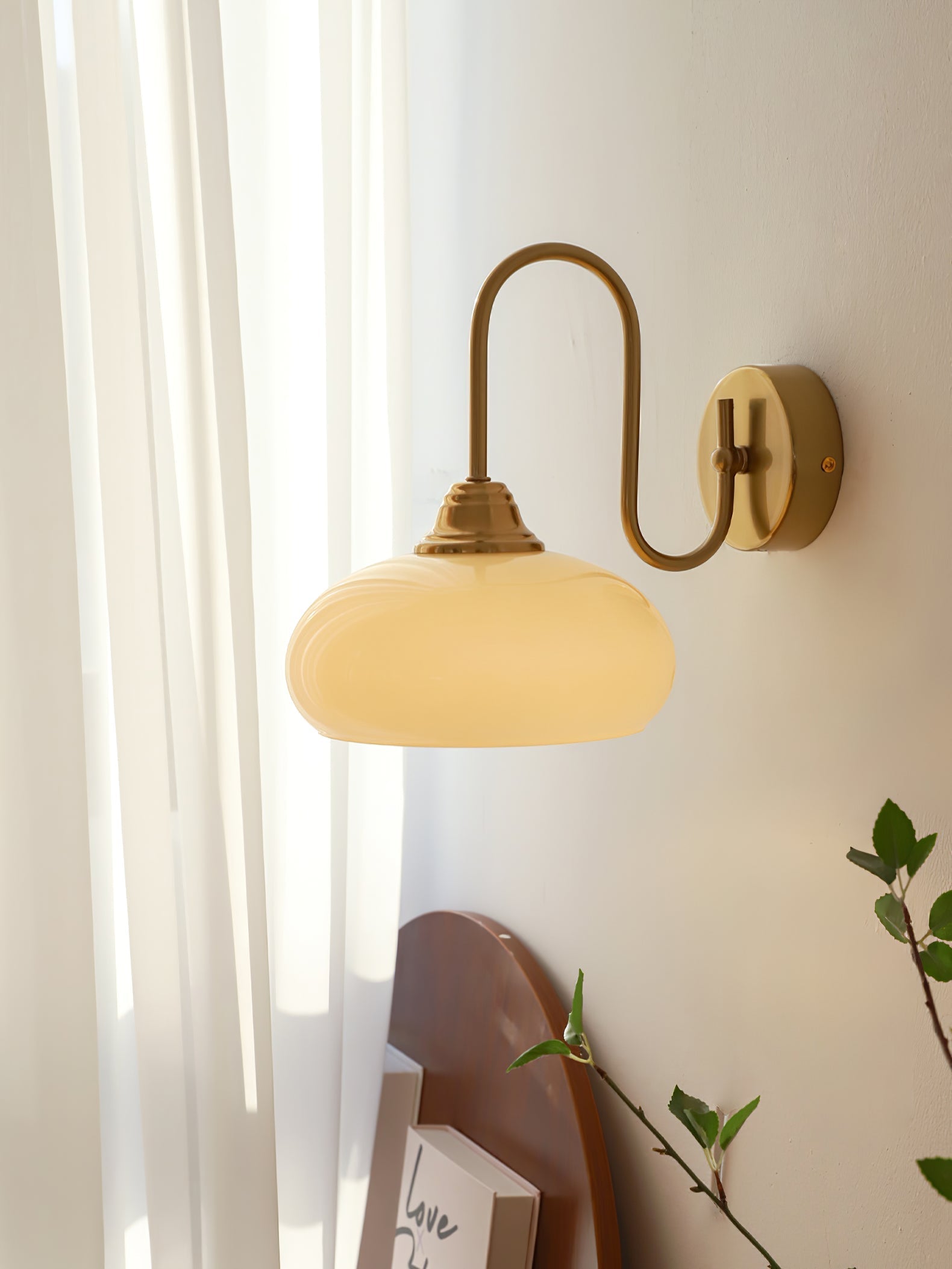 Ardell Art Deco Brass Wall Light