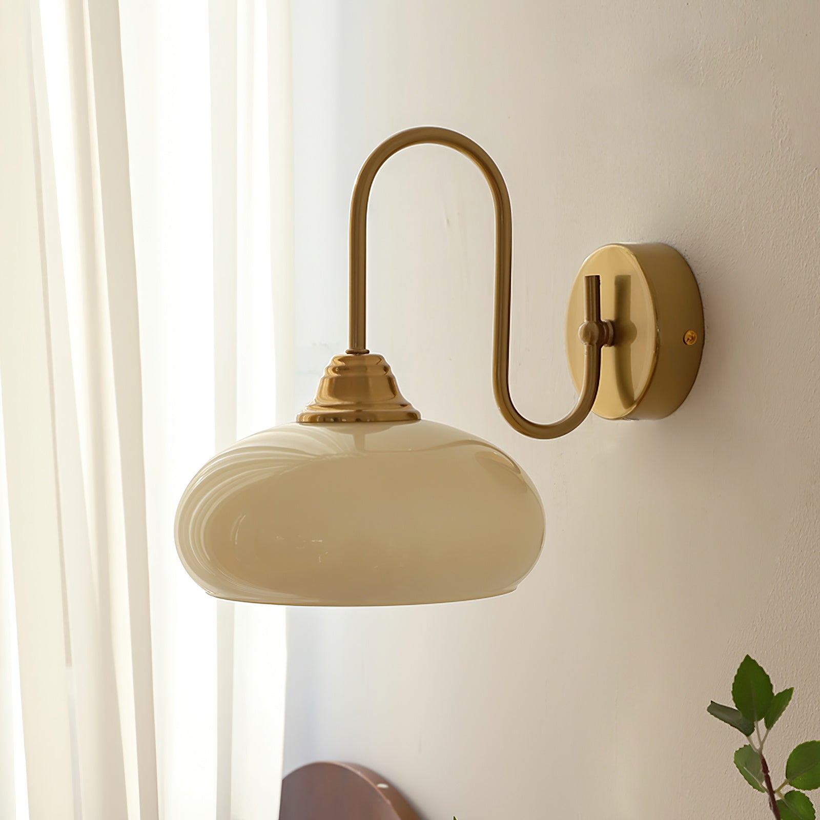 Ardell Art Deco Brass Wall Light