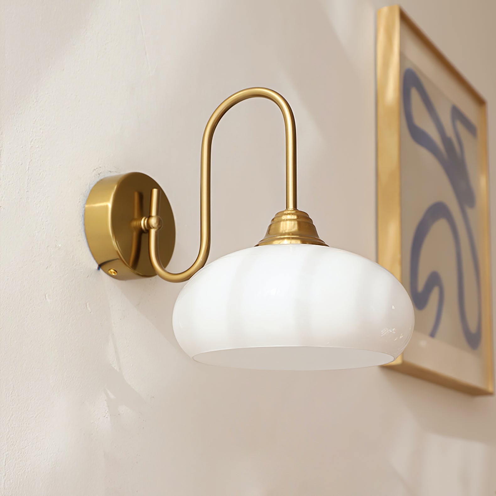 Ardell Art Deco Brass Wall Light