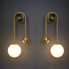 Elegant Nordic Wall Sconce – Minimalist Luxury in Gold