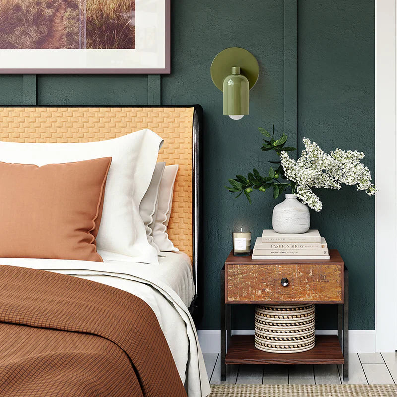 Colorful Minimalist Wall Sconce – Elegant Glass Light for Small Spaces