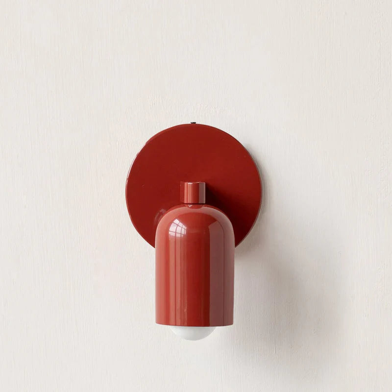 Colorful Minimalist Wall Sconce – Elegant Glass Light for Small Spaces