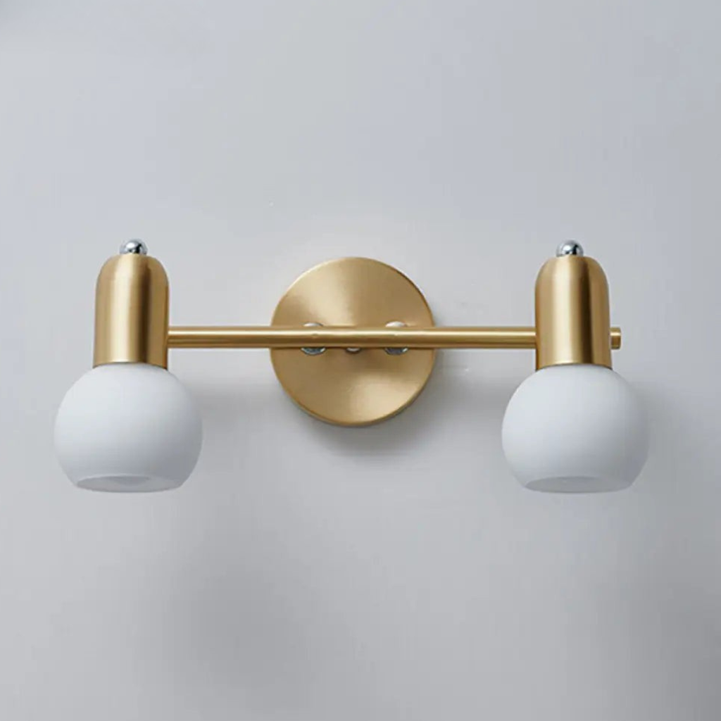 Elegant Nordic Vanity Mirror Lights – Minimalist Metal & Glass