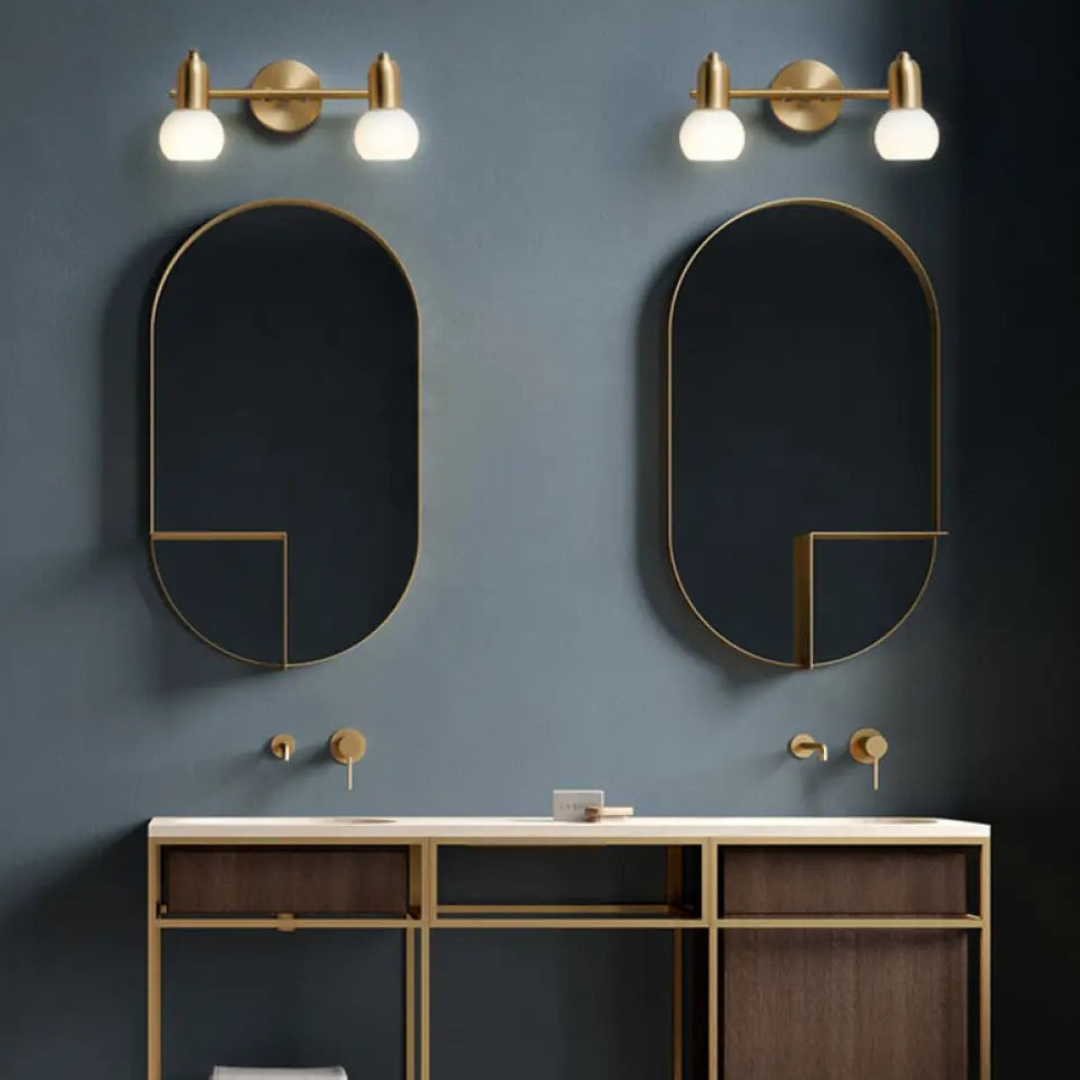 Elegant Nordic Vanity Mirror Lights – Minimalist Metal & Glass