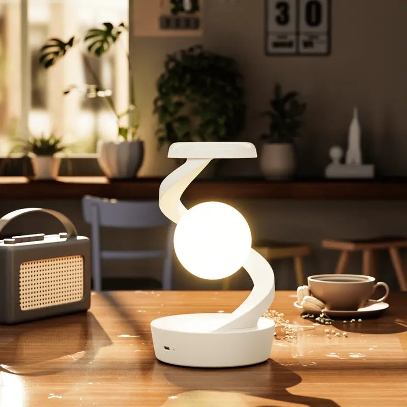 Floating Moon Lamp with Gesture Control – 7-Color RGB Night Light