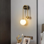 Elegant Nordic Wall Sconce – Minimalist Luxury in Gold