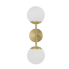 2-Light Glass Globe Wall Lamp – Modern Mid-Century Elegance