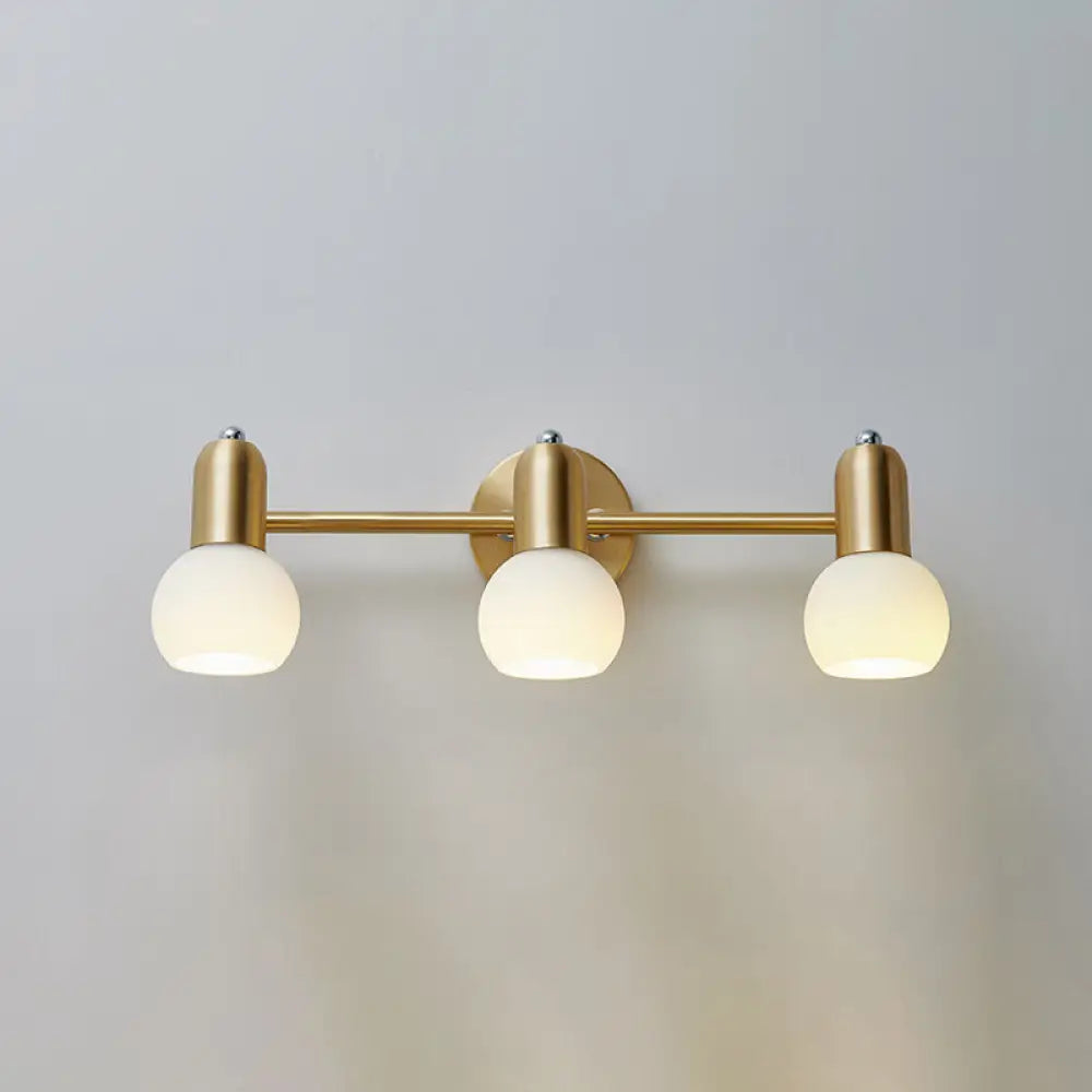 Elegant Nordic Vanity Mirror Lights – Minimalist Metal & Glass