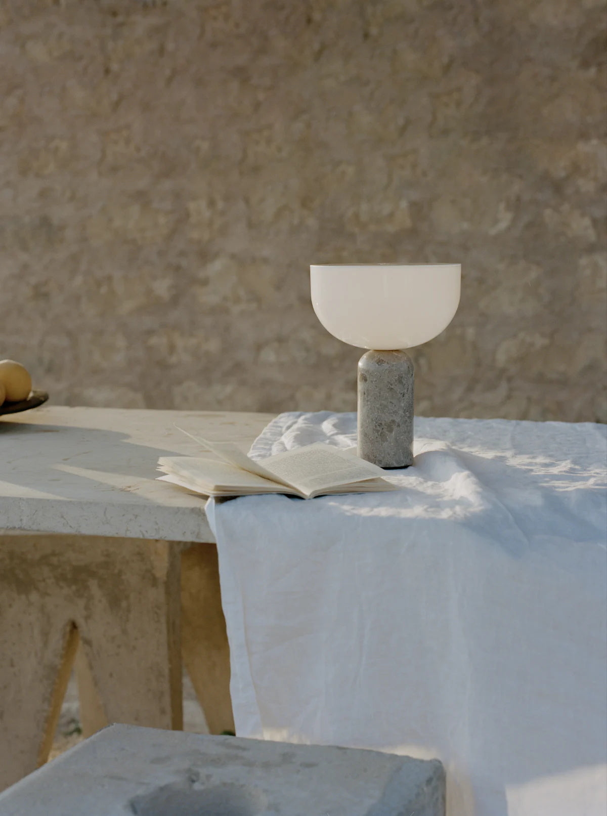 Roma Marble Portable LED Table Lamp