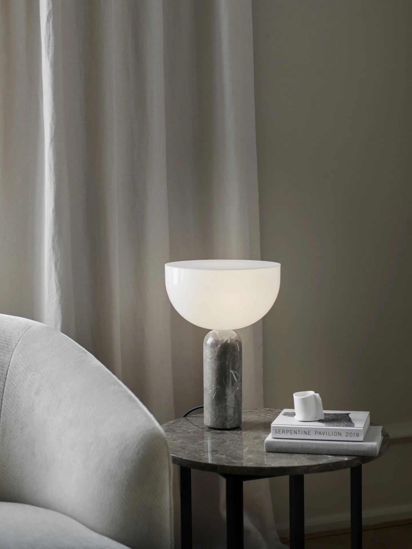 Roma Marble Portable LED Table Lamp