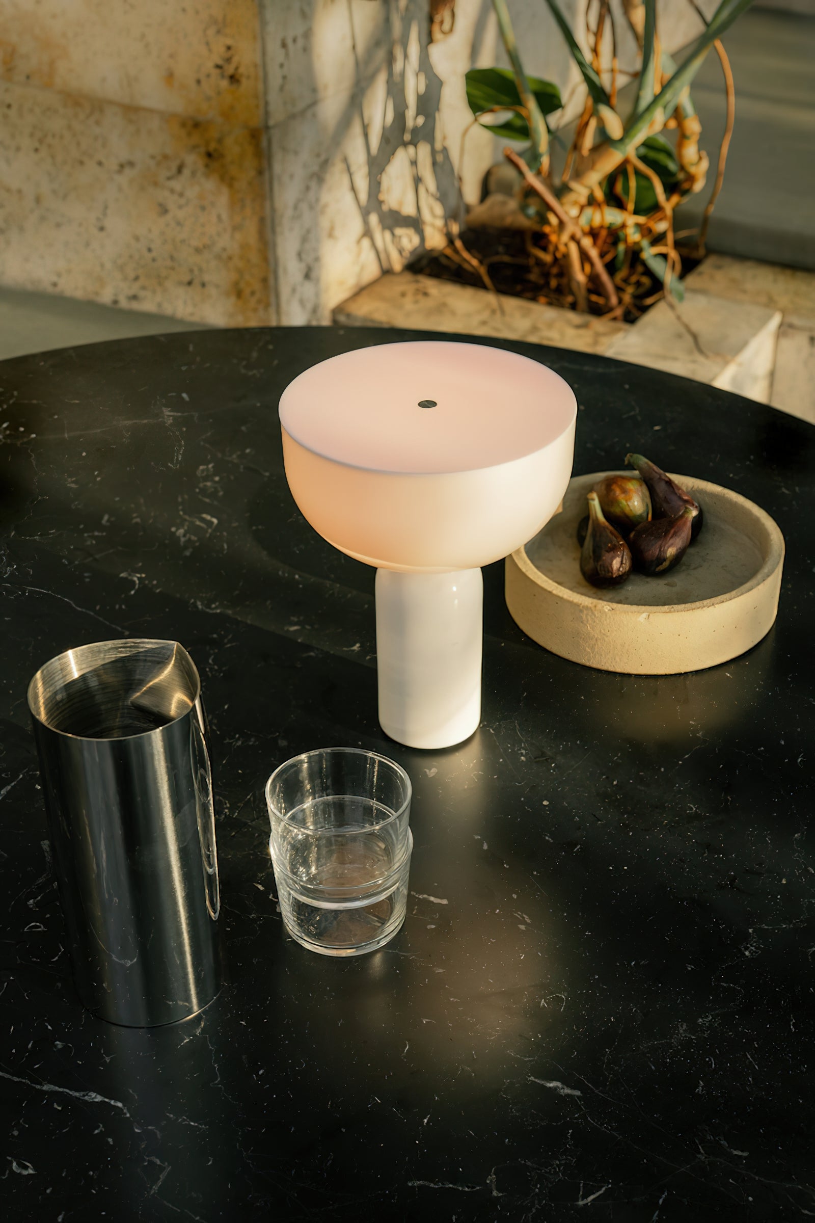 Roma Marble Portable LED Table Lamp