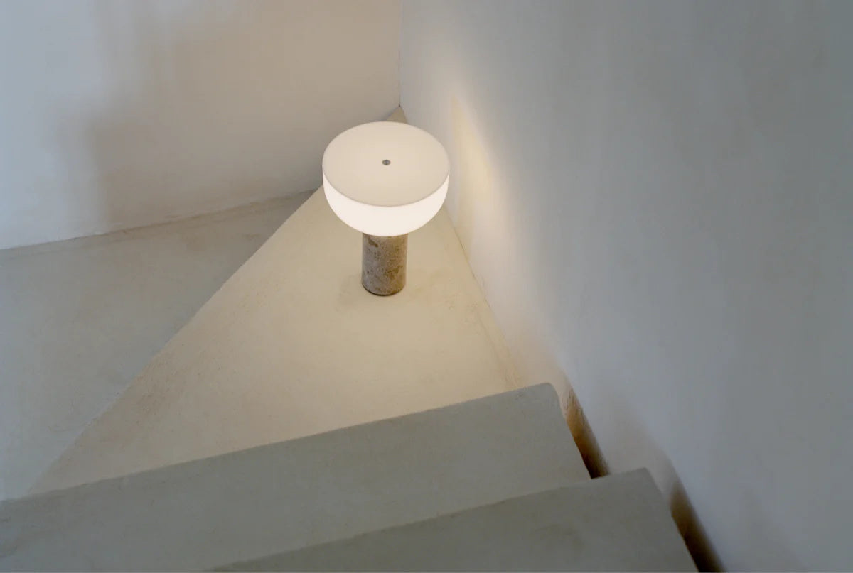 Roma Marble Portable LED Table Lamp