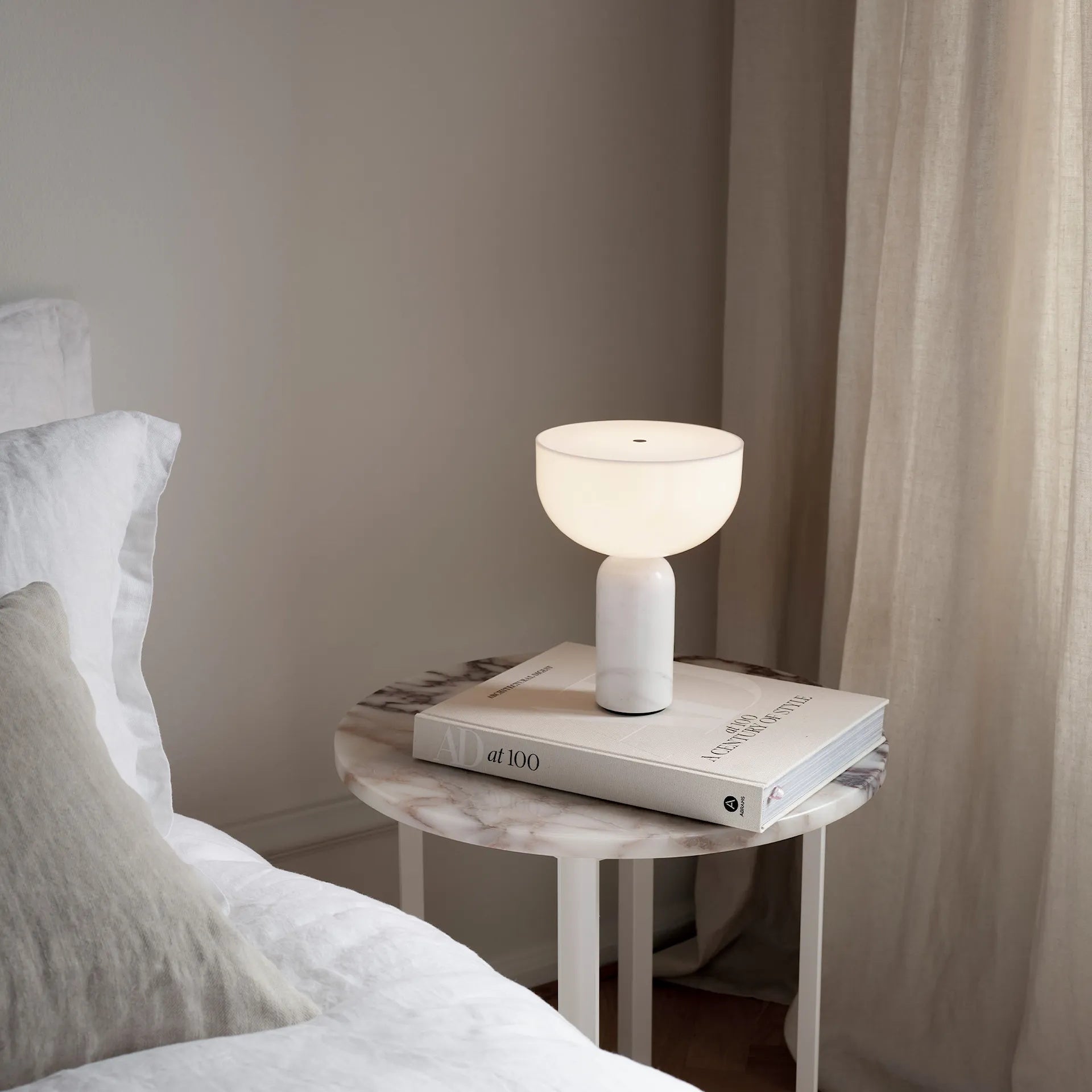 Roma Marble Portable LED Table Lamp