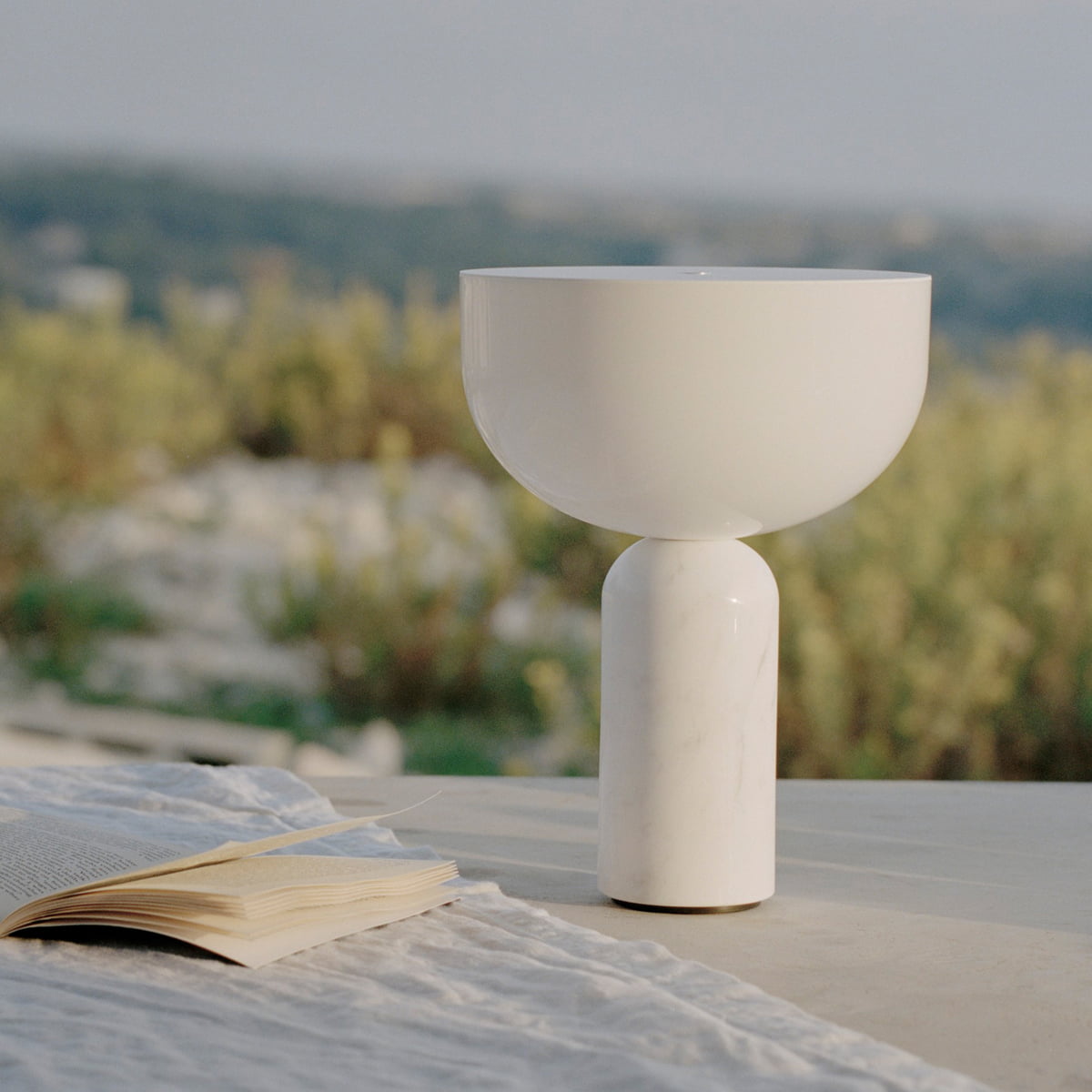 Roma Marble Portable LED Table Lamp