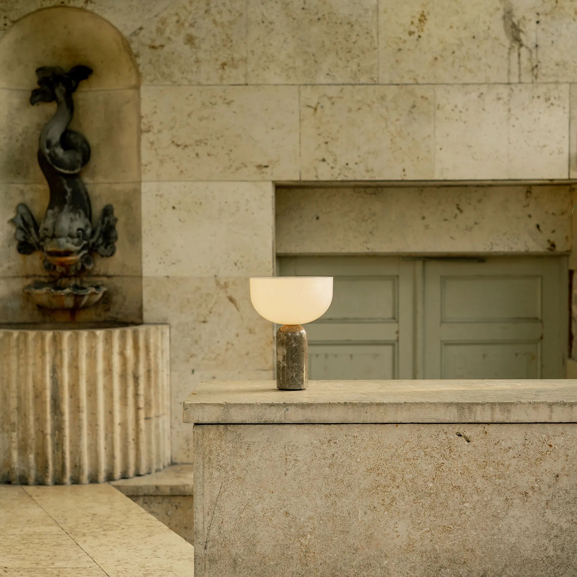 Roma Marble Portable LED Table Lamp