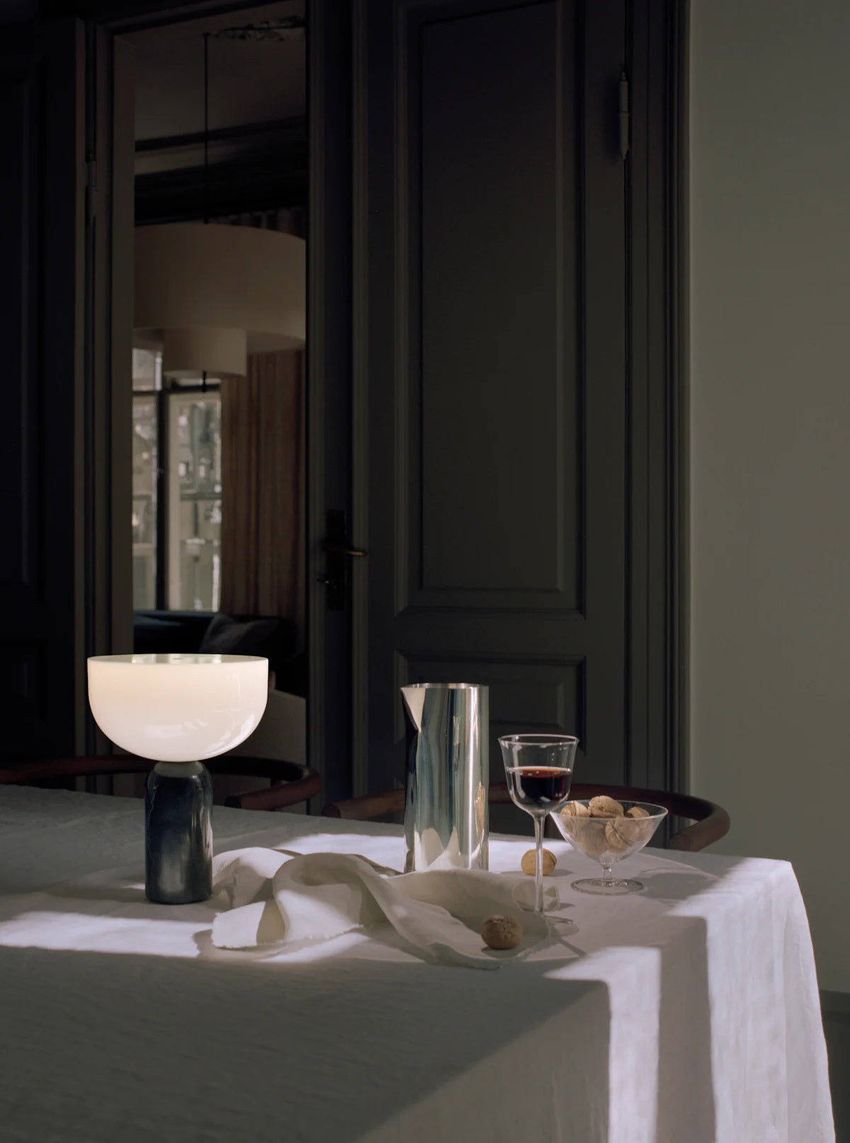 Roma Marble Portable LED Table Lamp