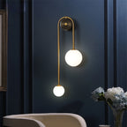 Elegant Nordic Wall Sconce – Minimalist Luxury in Gold