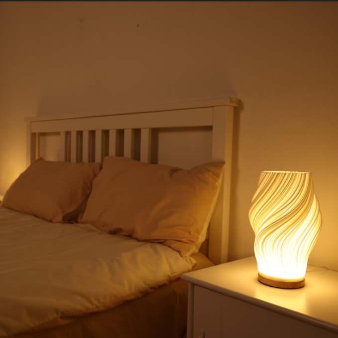 Virella Modern Wave LED Table Lamp