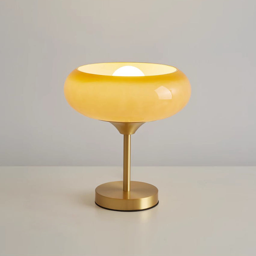 Vita Brass Glass Table Lamp