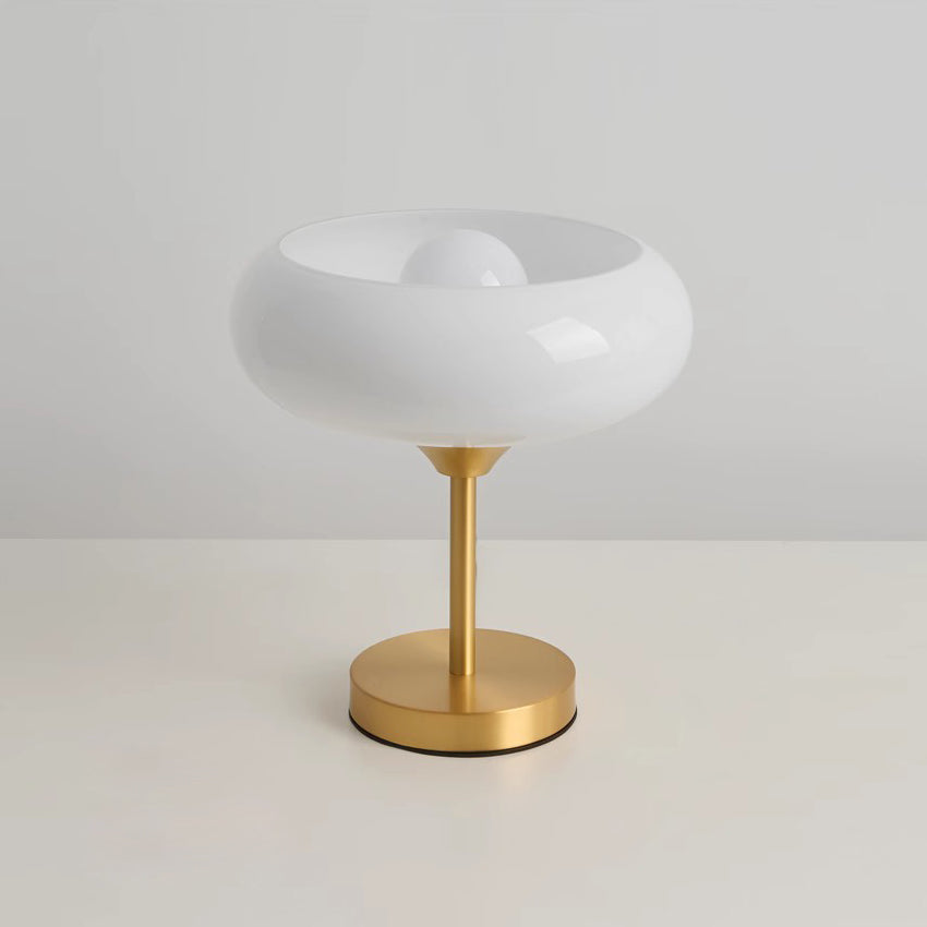 Vita Brass Glass Table Lamp