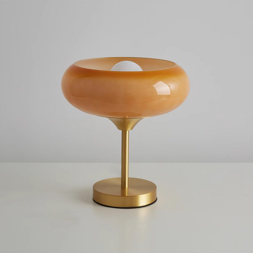 Vita Brass Glass Table Lamp