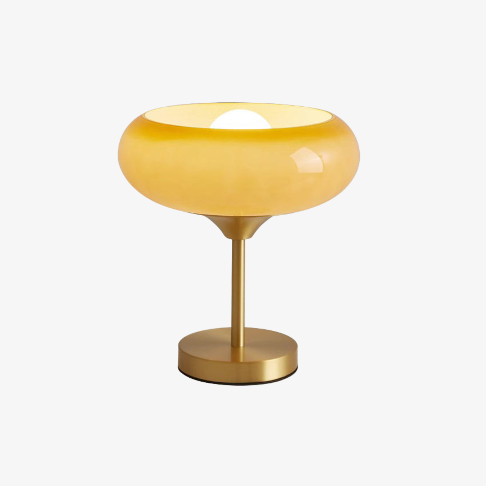 Vita Brass Glass Table Lamp